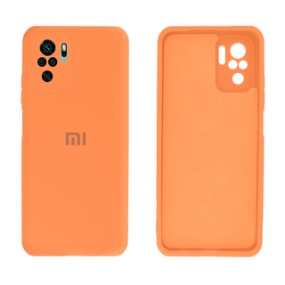 Capinha Case Silicone Xiaomi Redmi Note 10/10s Com Proteção de Câmera Aveludada Com Logo