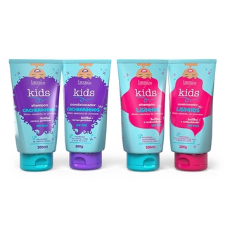 Kit Shampoo e Condicionador Lisinhos e Cachinhos Forever Kids