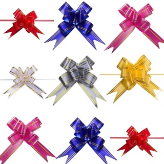 Kit 100 laço Mágico Fácil fitilho p/ Presente kit Festa Decoração com Fita Dourada em Oferta na Shopee