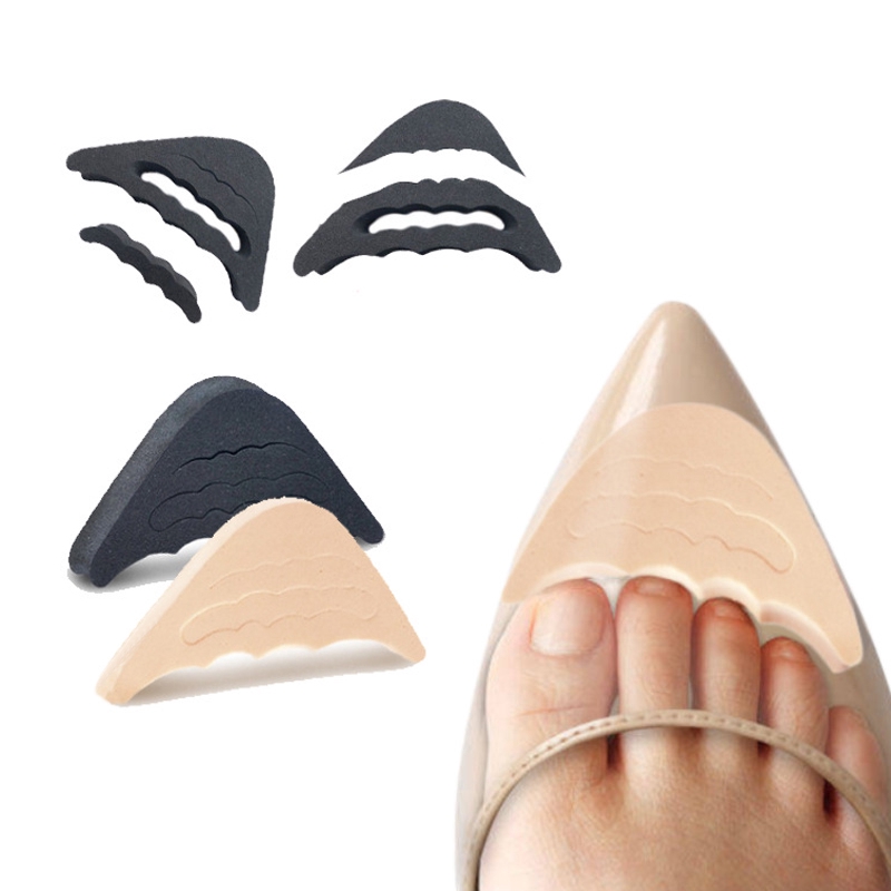 1 Par Palmilhas Para Antepé/Sapatos De Salto Alto Toe Frente Filler Anti-Pain Pads Almofada De Enchimento De Pés