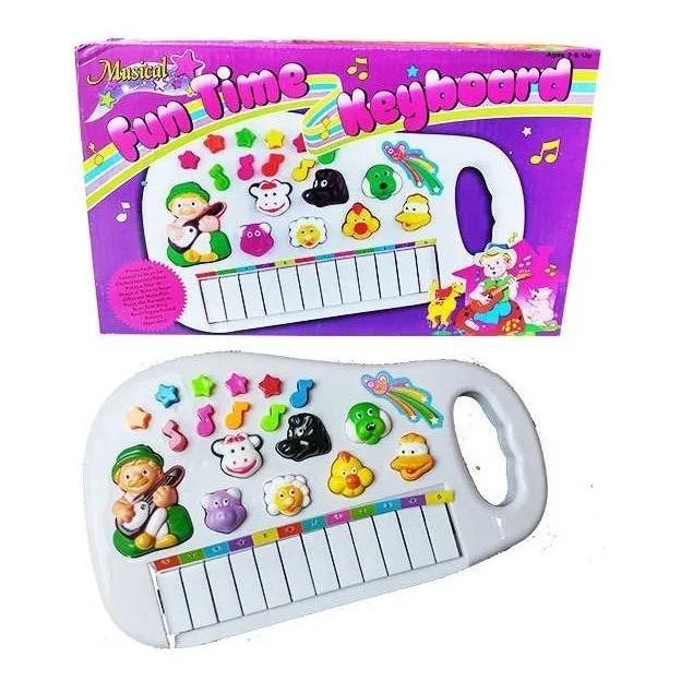 Piano Teclado Musical Infantil Sons Luz Educativo Barato /RR