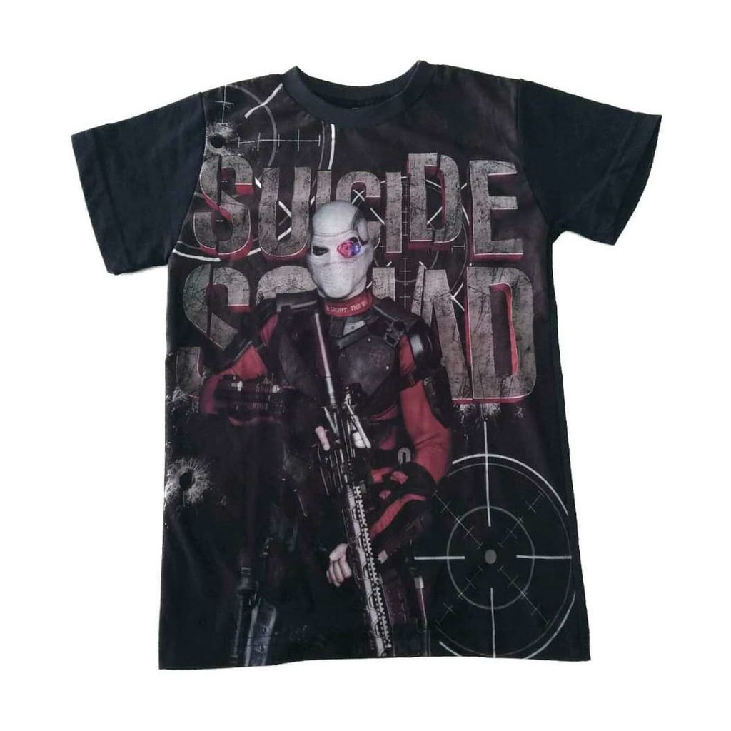 Camiseta Blusa Infantil Esquadrão Suicida Pistoleiro LUH116
