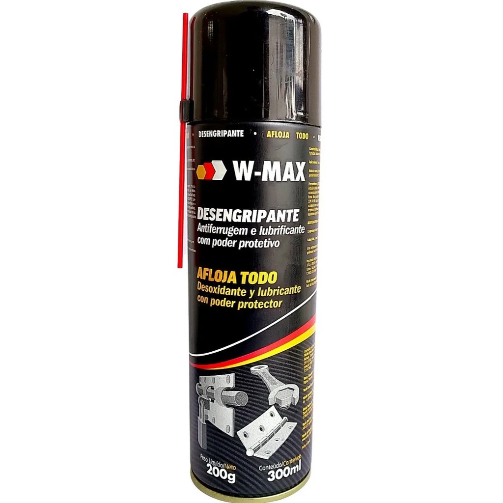 Desengripante Spray Lubrificante Fechaduras Dobradiças W-max em Oferta na Shopee