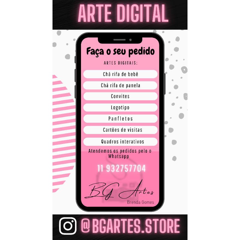 Cha De Bebe Rifa Arte Digital Shopee Brasil