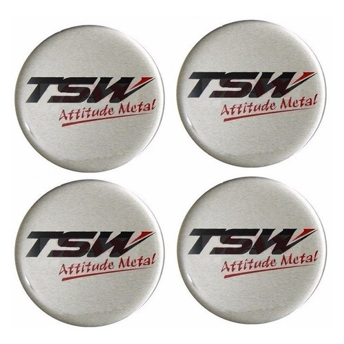 Jogo Emblema Tsw Botom Para Roda Esportiva Ou Calota 56mm