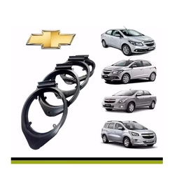 Aro Adaptador Alto Falante Onix Cruze Spin Cobalt Prisma Portas - preto 1870
