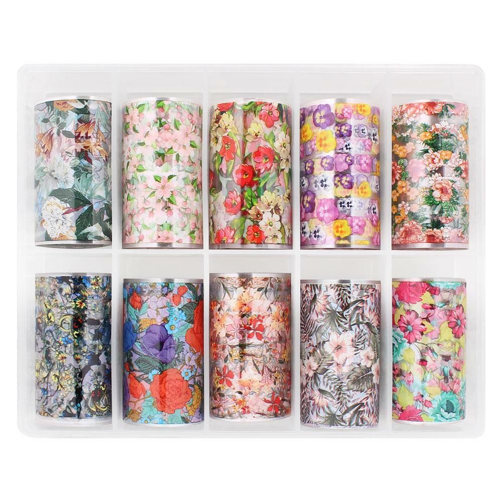 KIT FOIL GRANDE COM 10 PEÇAS - ESTAMPA FLORAL (SORTIDA)