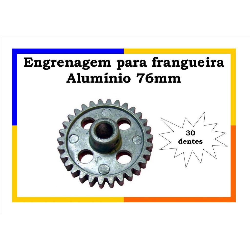 Engrenagem Para Frangueira Espeto Maquina Assar Frango 76mm shopee site frete grátis ou com desconto!