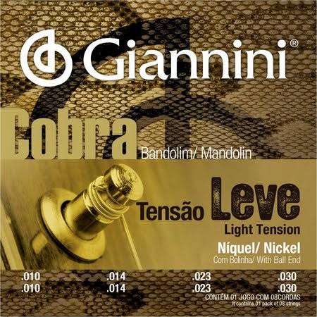 Encordoamento Bandolim Giannini Cobra Tensão Leve
