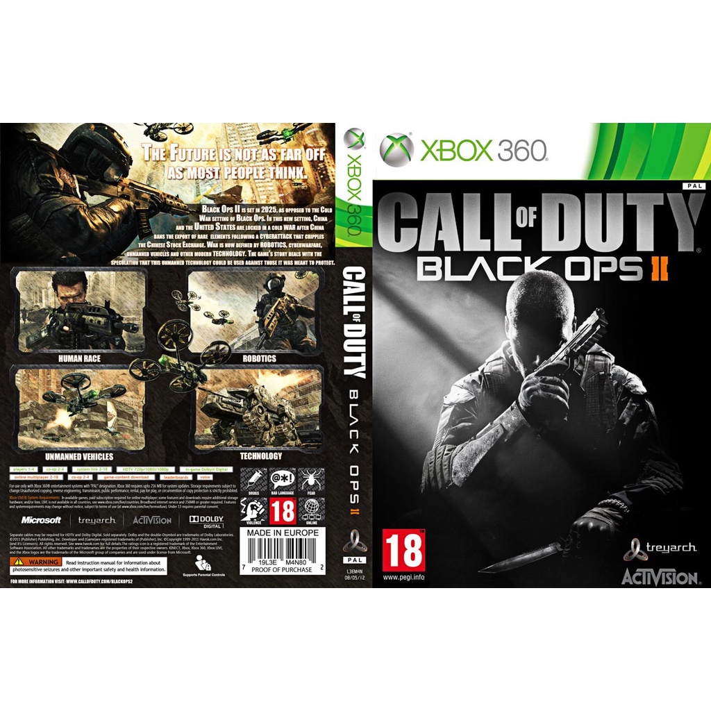 Call of duty black ops II P/ XBOX360 (LTU/LT/JTAG/RGH)