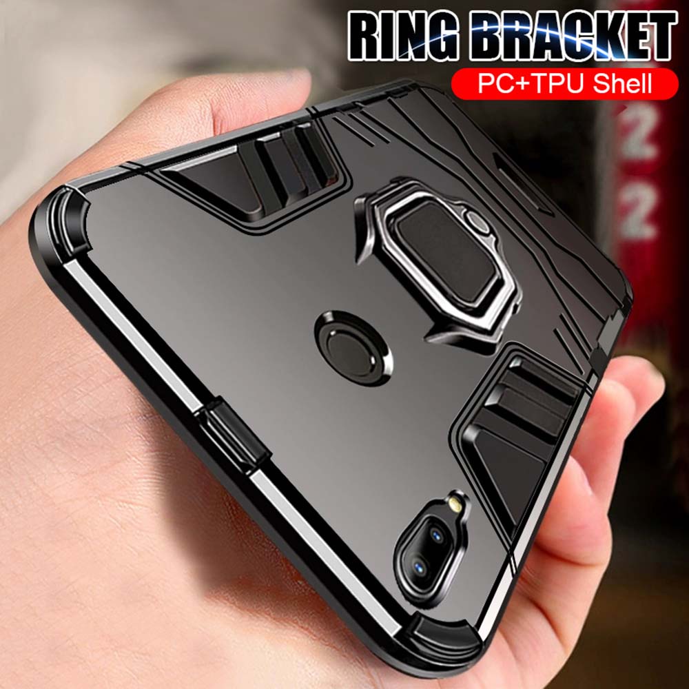 Xiaomi Mi 9T 11X 11 Pro Max 2 3 A2 A3 8 11lite 9Lite capa Shockproof Hybrid Armor Holder Ring Kickstand capa de celular