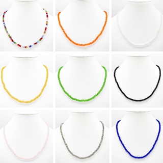 Colar de Cristal Transparente Colorida /Choker Cristal Colorida em Oferta na Shopee