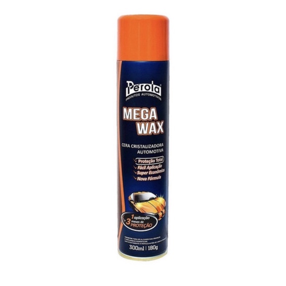 Cera Cristalizadora Pérola Mega Wax spray 300ML