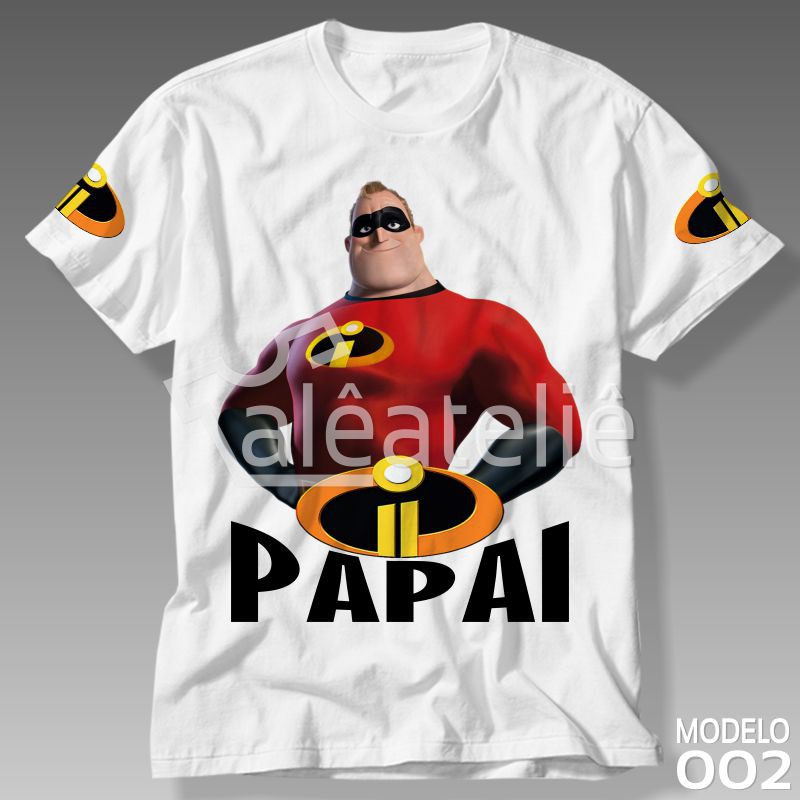 Camiseta Os Incríveis Sr Incrível Festa Aniversário Infantil Adulto Personalizada