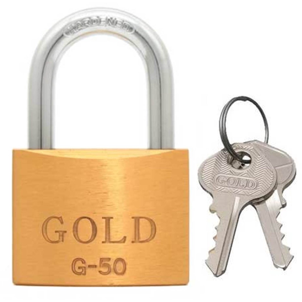 Cadeado 50mm Gold com 2 chaves original