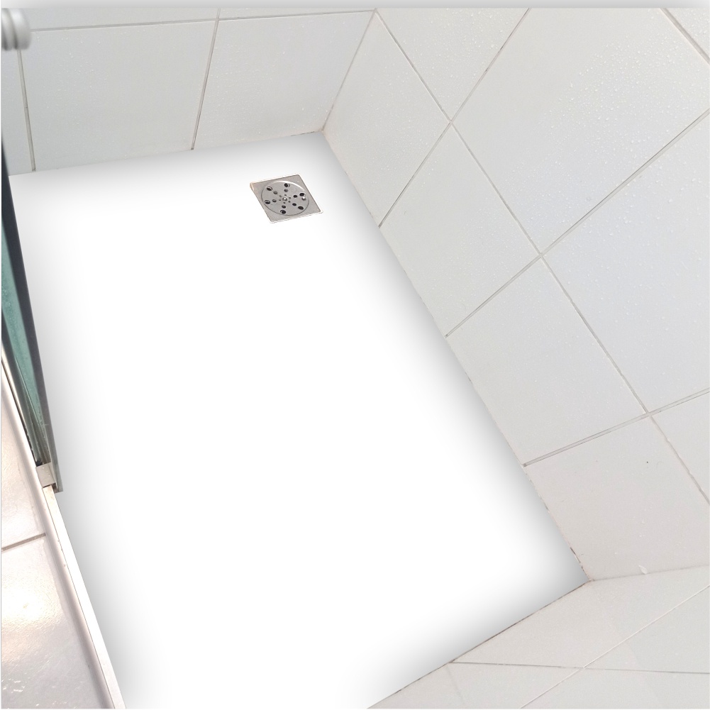 Piso vinil para box antiderrapante branco impermeável para chão e parede.