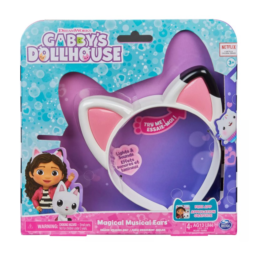 Tiara Musical (em inglês) Orelhas De Gato Gabby Casa Mágica Da Gabby
