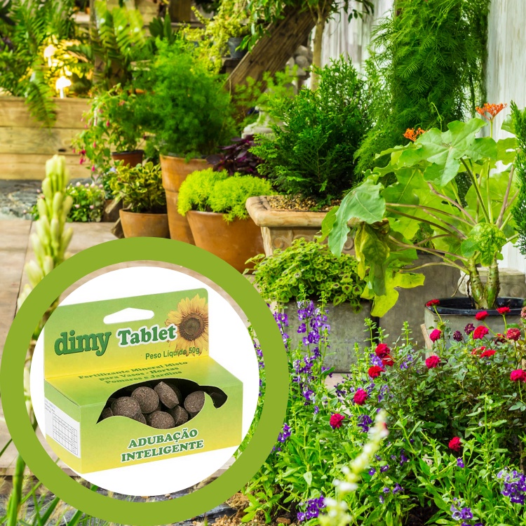 Adubo Completo Uso Doméstico Misto e Inteligente Para Hortaliças - Flores - Horta - Vasos - Jardinagem- - Dimy 50g