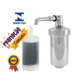 Filtro Copo ABS Universal Com Refil Para Torneira Gourmet