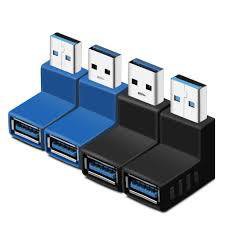 1 Unidade CONECTOR ADAPTADOR USB 3.0 90 GRAUS FÊMEA MACHO