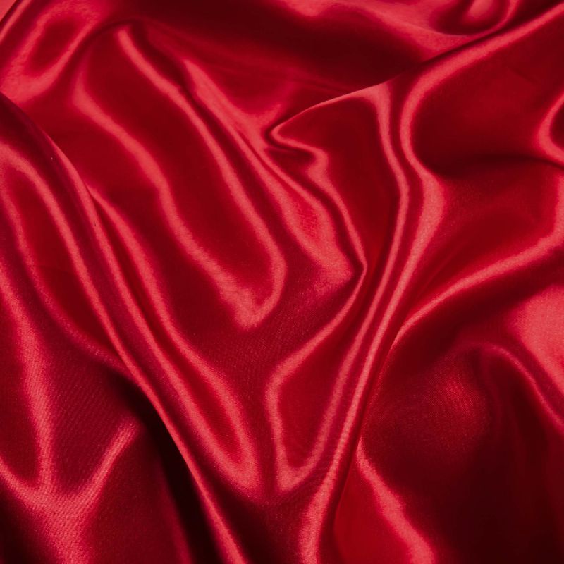 Tecido Cetim Vermelho Charmousse 1,40x1,00m Para Roupas e Decorações