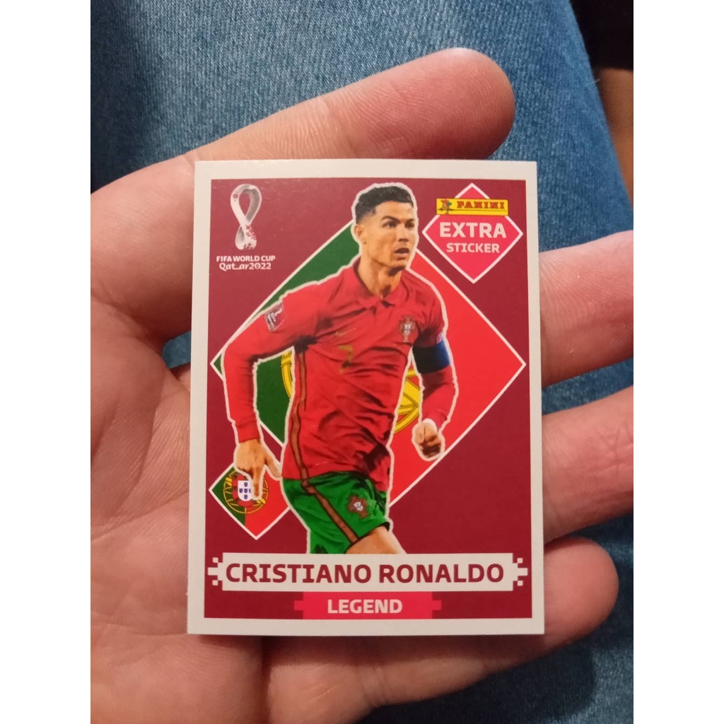 Figurinha Copa 2022 Extra Cristiano Ronaldo Bordo Original Panini