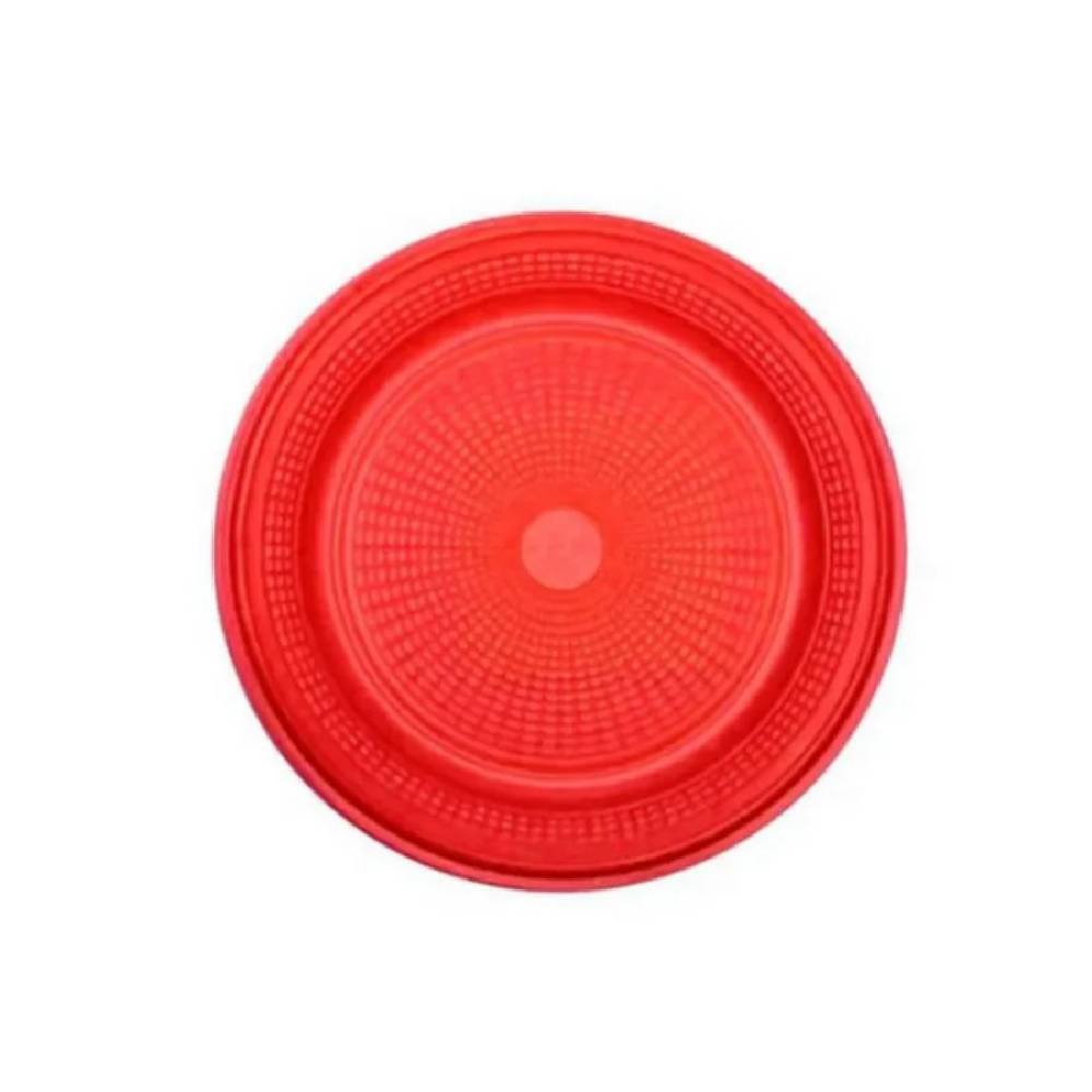 Prato Bolo Descartável 15cm Vermelho 10 un - Trik Trik