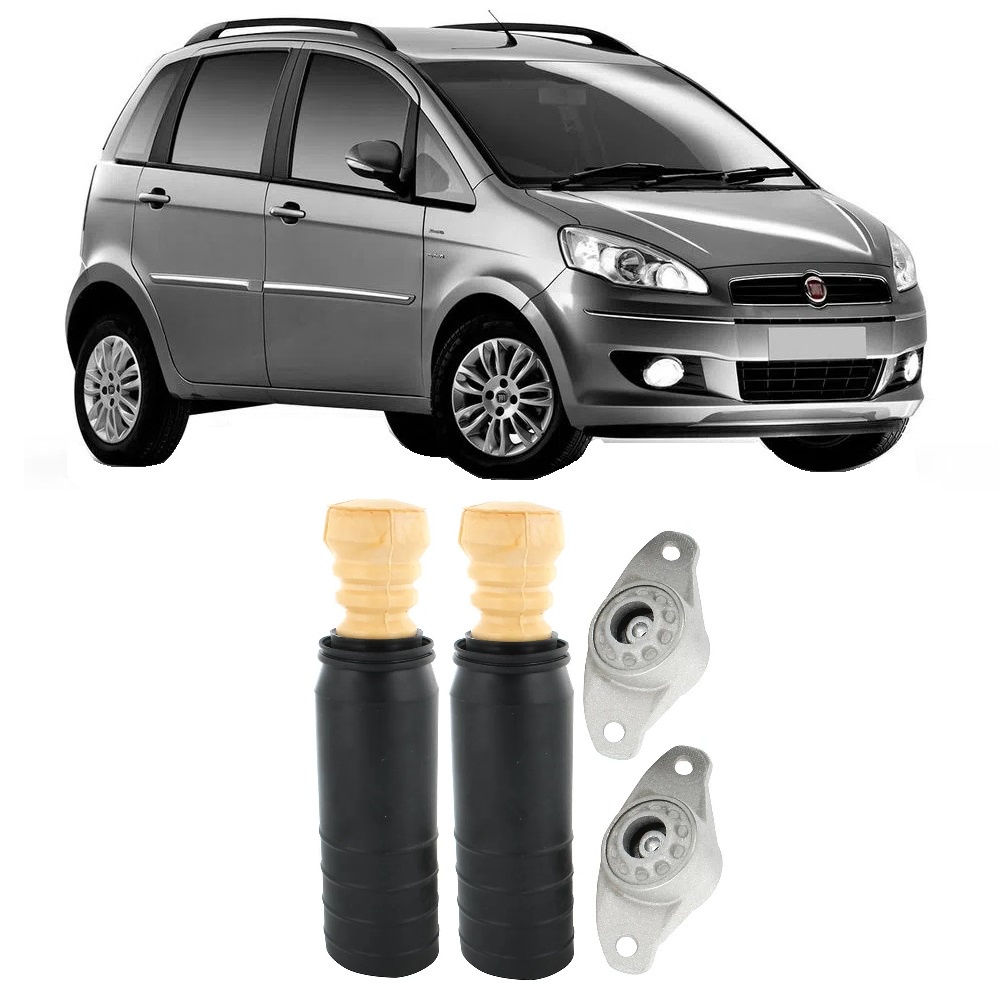 Par Kit Batente Fiat Idea Traseiro 2006 Até 2014