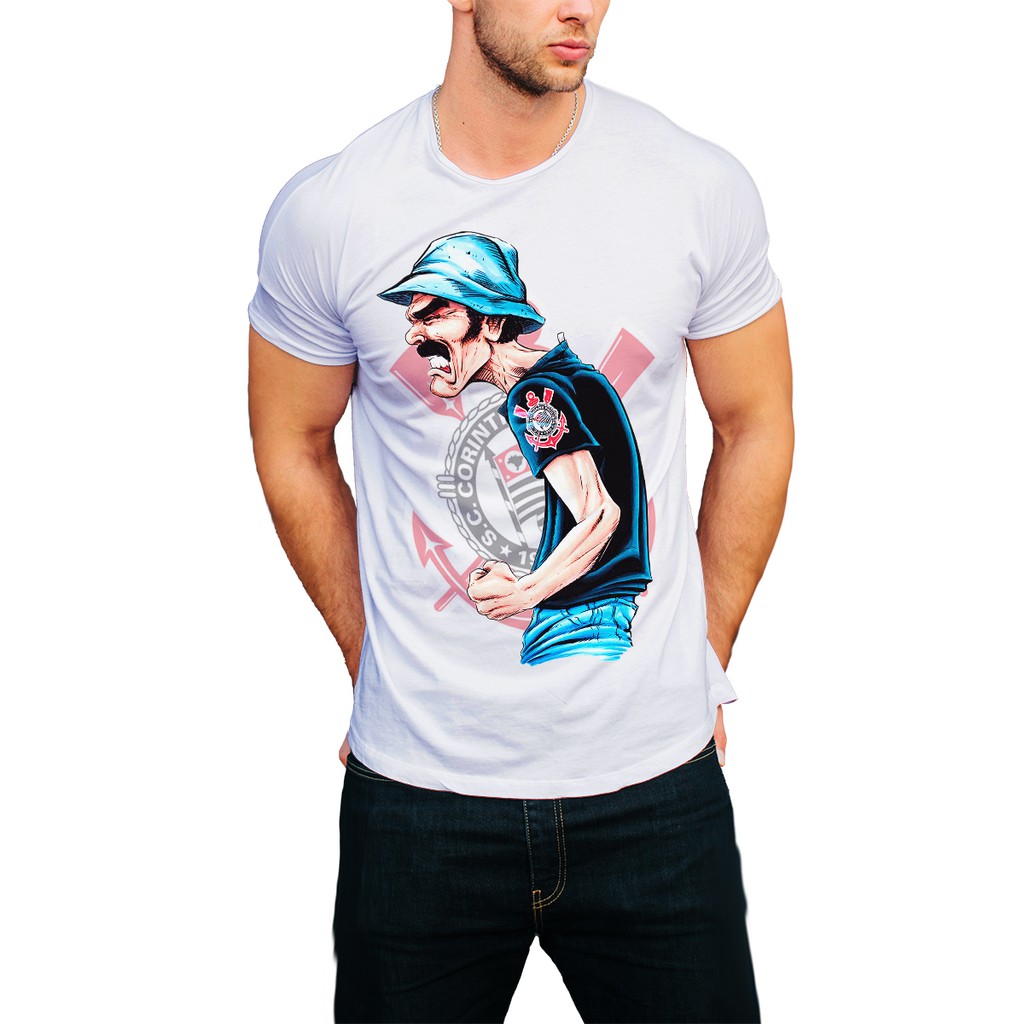 Camiseta Time Corinthians Camisa Masculina 04