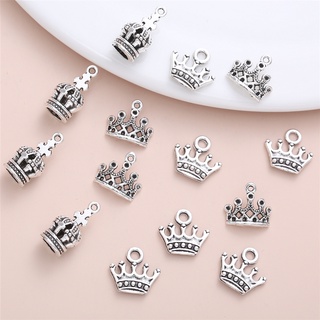 20 Pçs/set Delicado Do Vintage Crown Charme Para Fazer Jóias Colar De Pingente DIY Acessórios Localizados
