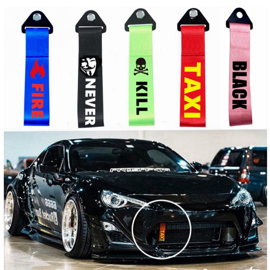 Tow Strap Cinta Reboque Para Carro Alta Resistência Reboque Vermelho Supremo Corrida Alça