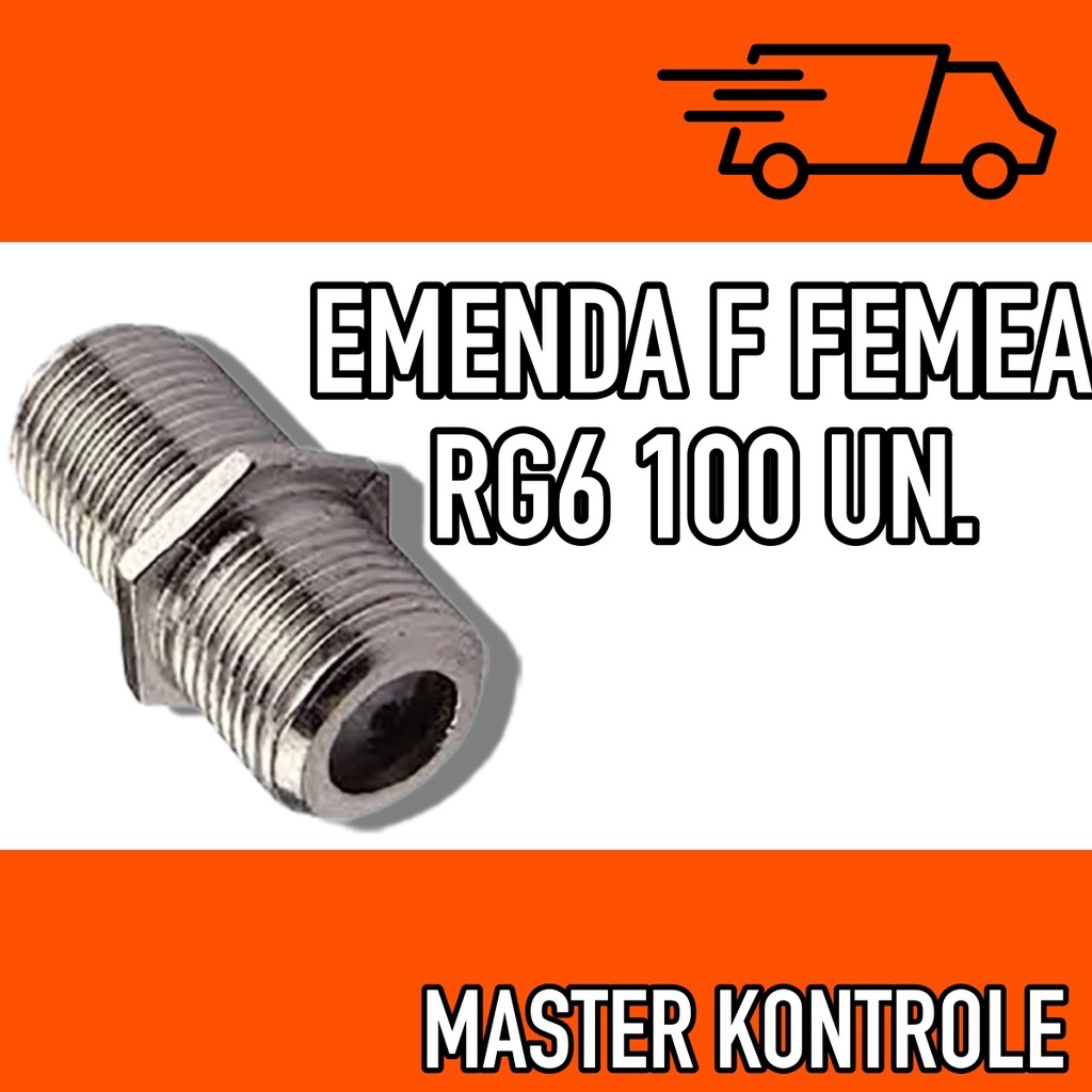 Emenda F Fêmea X Fêmea Cabo Rg6 100 UNIDADES em Oferta na Shopee
