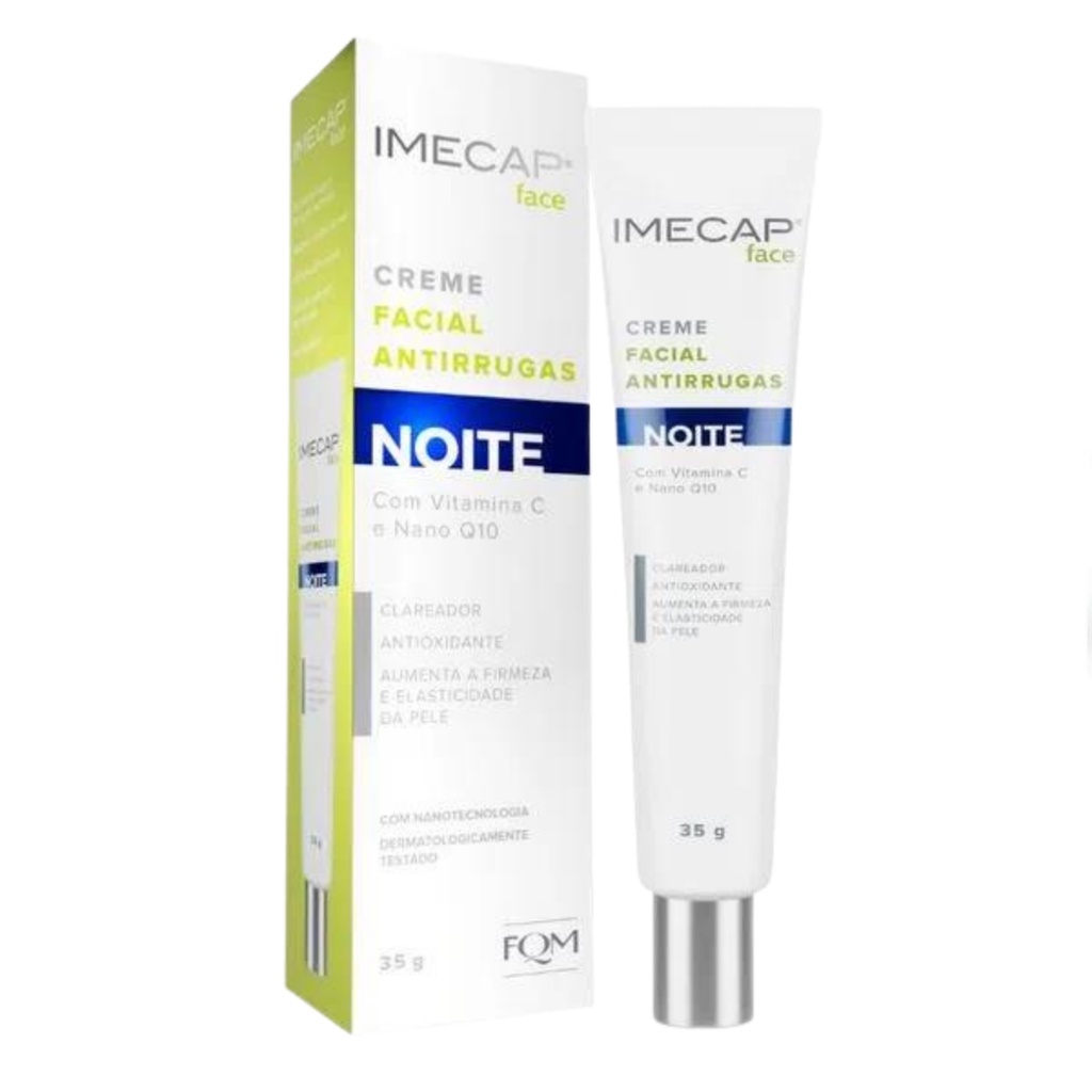 Creme Facial Antirrugas Imecap Face Noite Fqm 35g