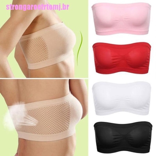 Stbr Roupa Íntima Feminina / Sutiã Sem Alças / Respirável / Sem Costura / Stretch / Invisível