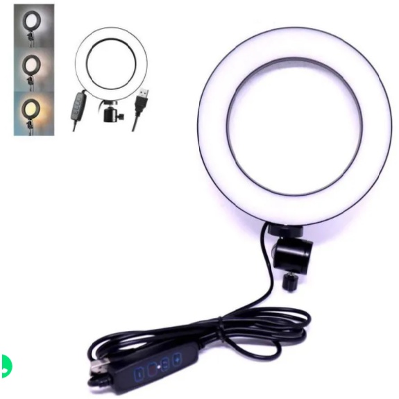 Luz Iluminador Ring Light 6 Polegadas 72 Led Knup Kp-pl16