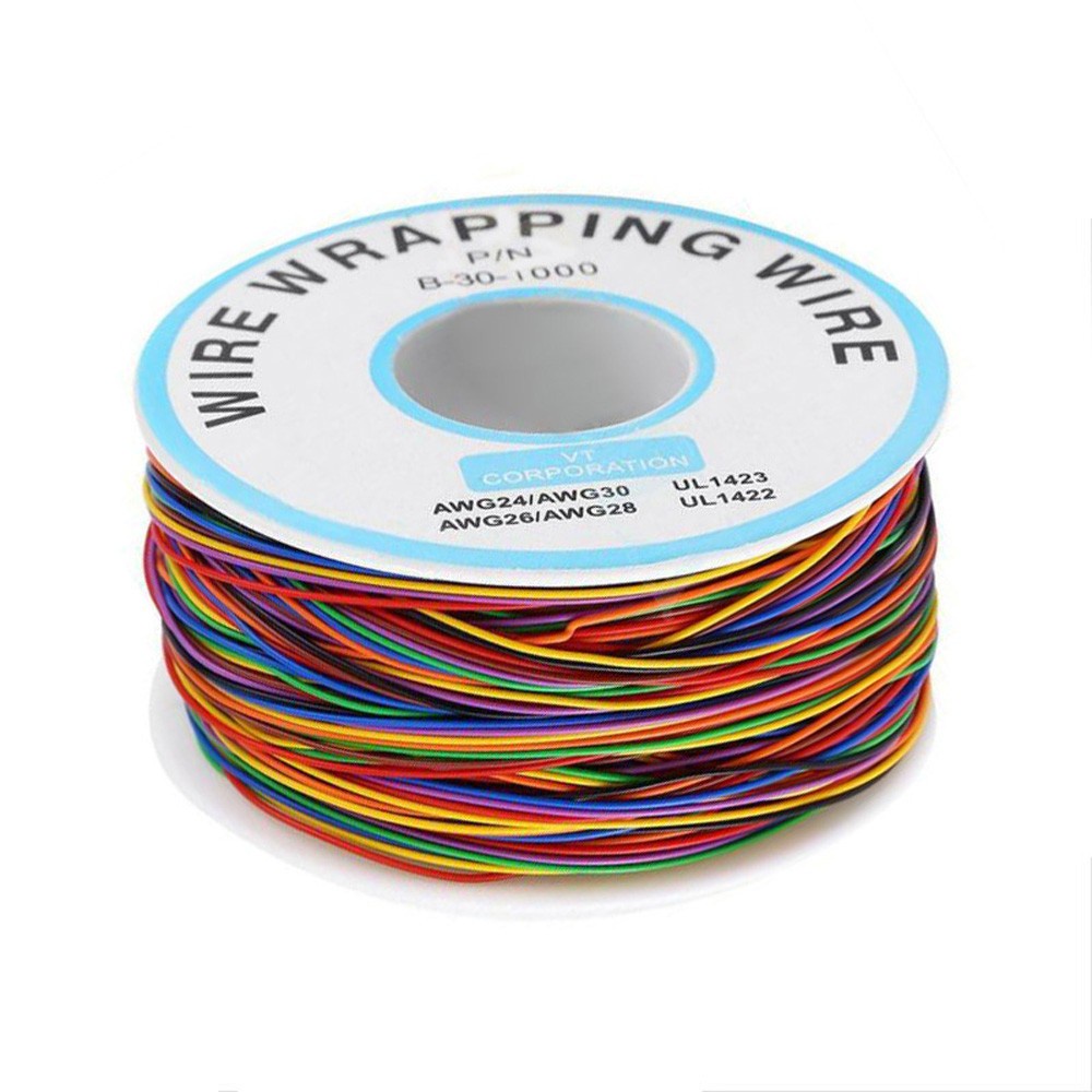 Details about   30AWG 0.25mm Tin Plated Copper 8-Wire Colored Insulation Test Wrapping Cable 