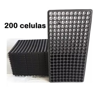 Kit 05 Bandeja Sementeira Para Produção De Mudas 200 Células