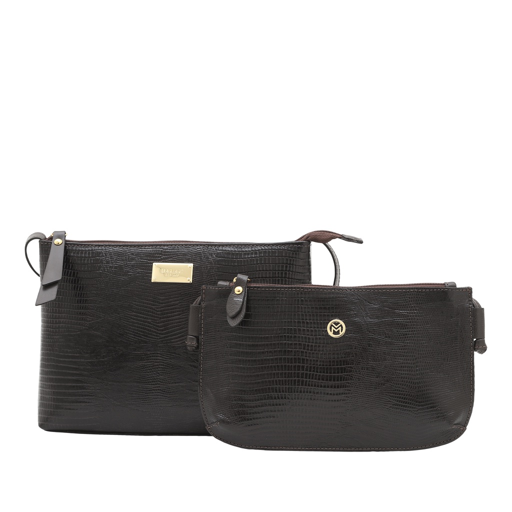Kit Bolsas Transversais de Couro Legítimo Mariart 2190 + 201l