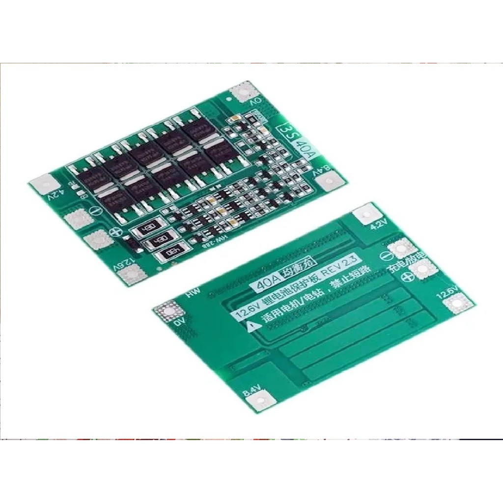 Placa Bms 3S40A 12.6V/  4S40A 16V