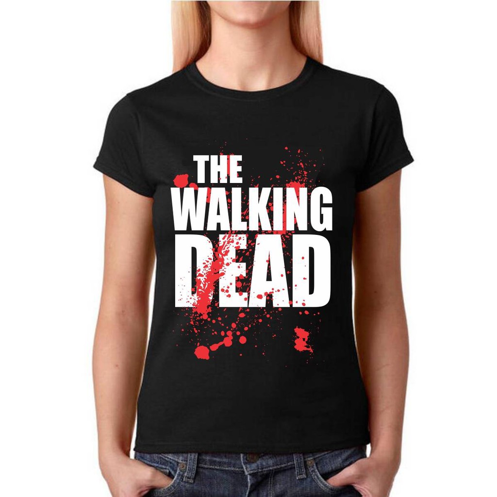 Camiseta Baby Look Feminina Séries TWD - The Walking Dead - 100% Algodão!!