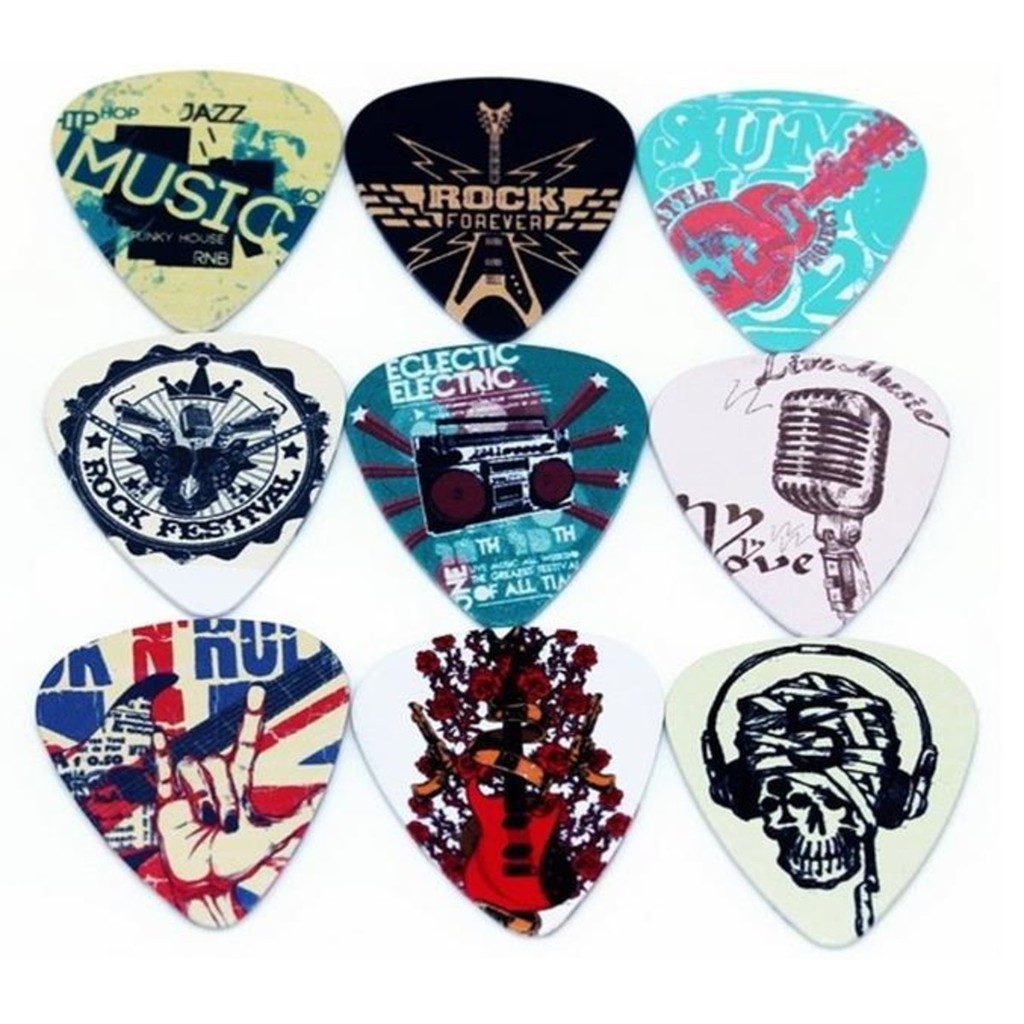 Palheta personalizada para violão e guitarra rock personalizada em Oferta na Shopee