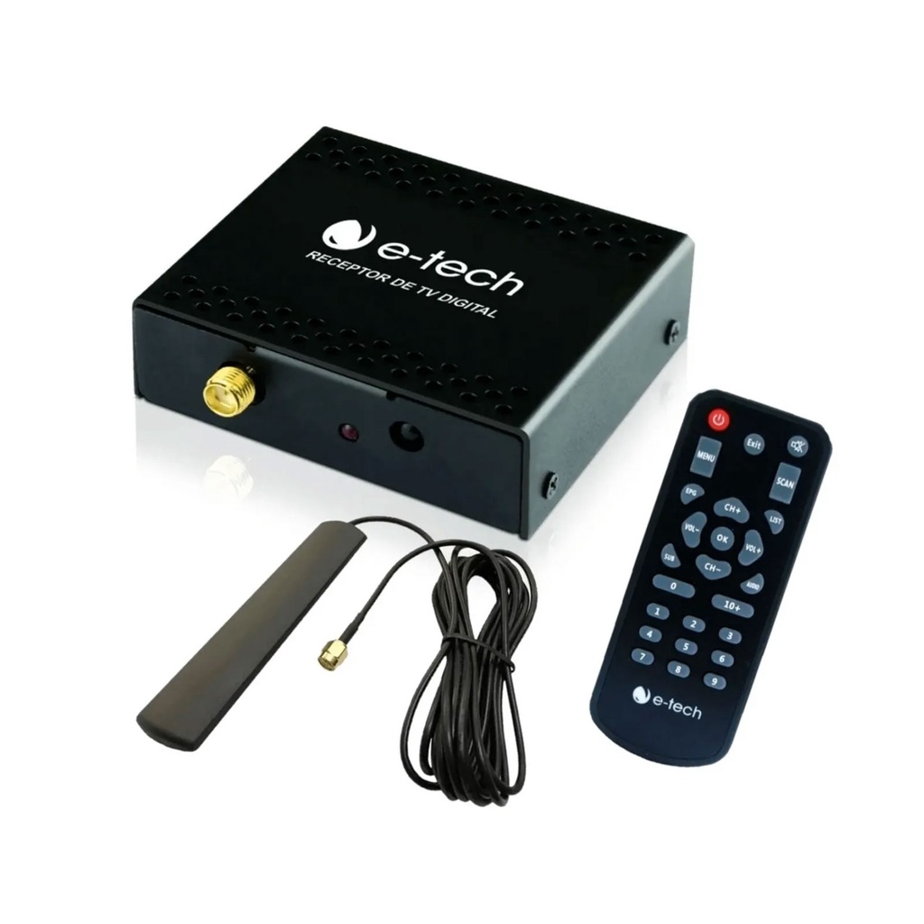 Receptor de Tv Digital Universal Automotivo E-tech | Shopee Brasil