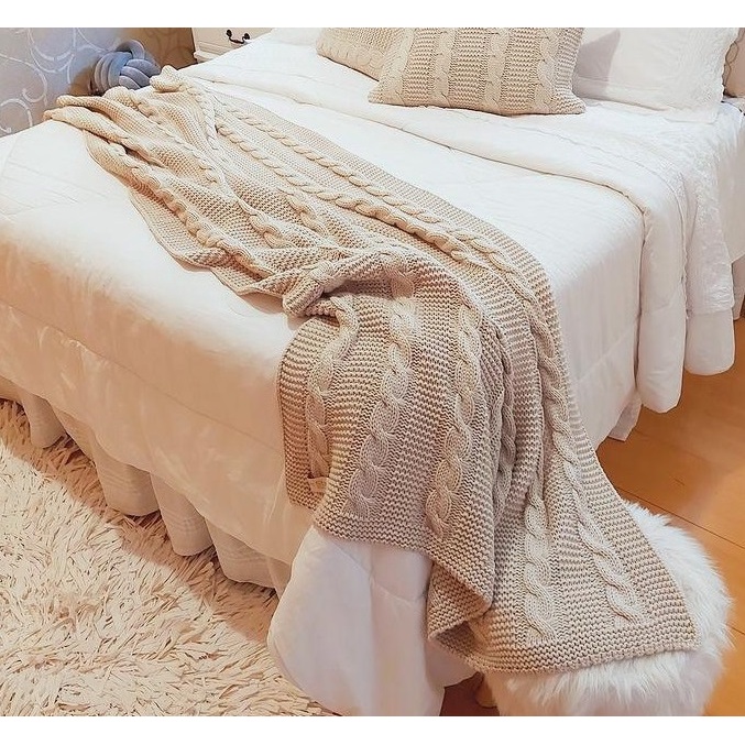 Peseira Manta Sofá Nova York Cama Solteiro Casal Queen King