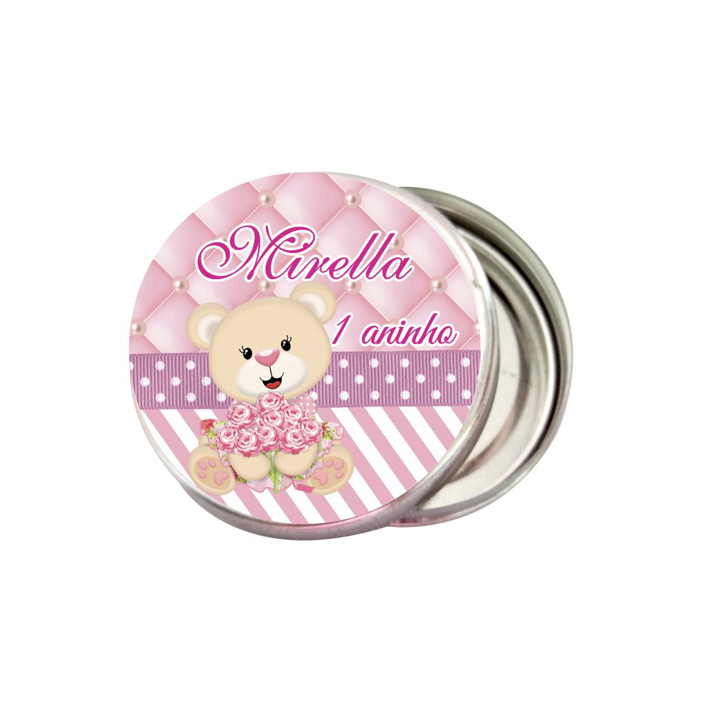 25 Latinha 5x1 Mint to be personalizada lembrancinha - Ursinha Princesa