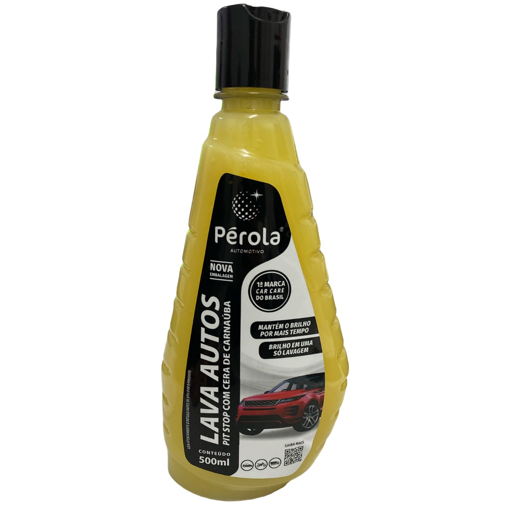 Shampoo Lava Autos Com Cera pit stop 500ml Pérola