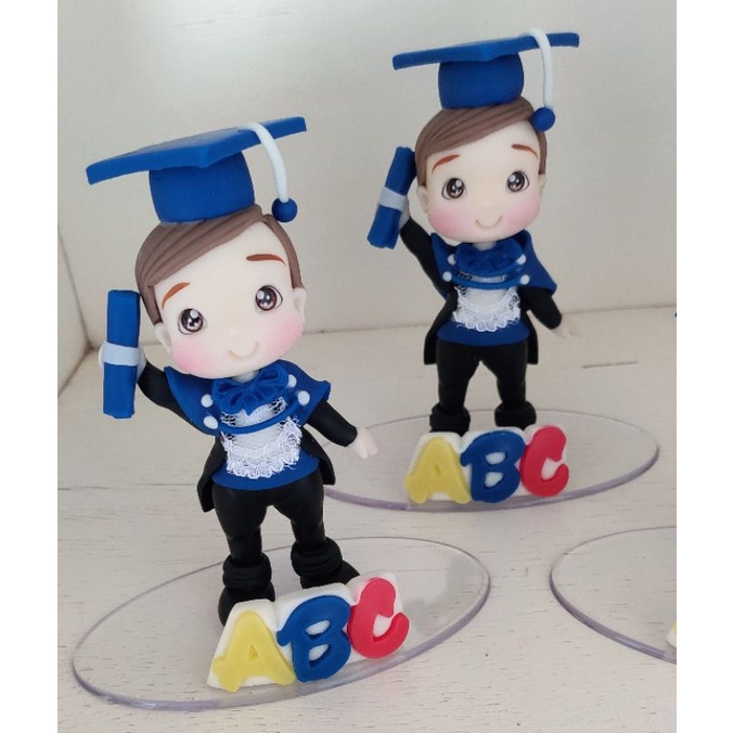 5 lembrancinhas formatura ABC / formatura/ aplique formatura / ABC / biscuit / porcelana fria