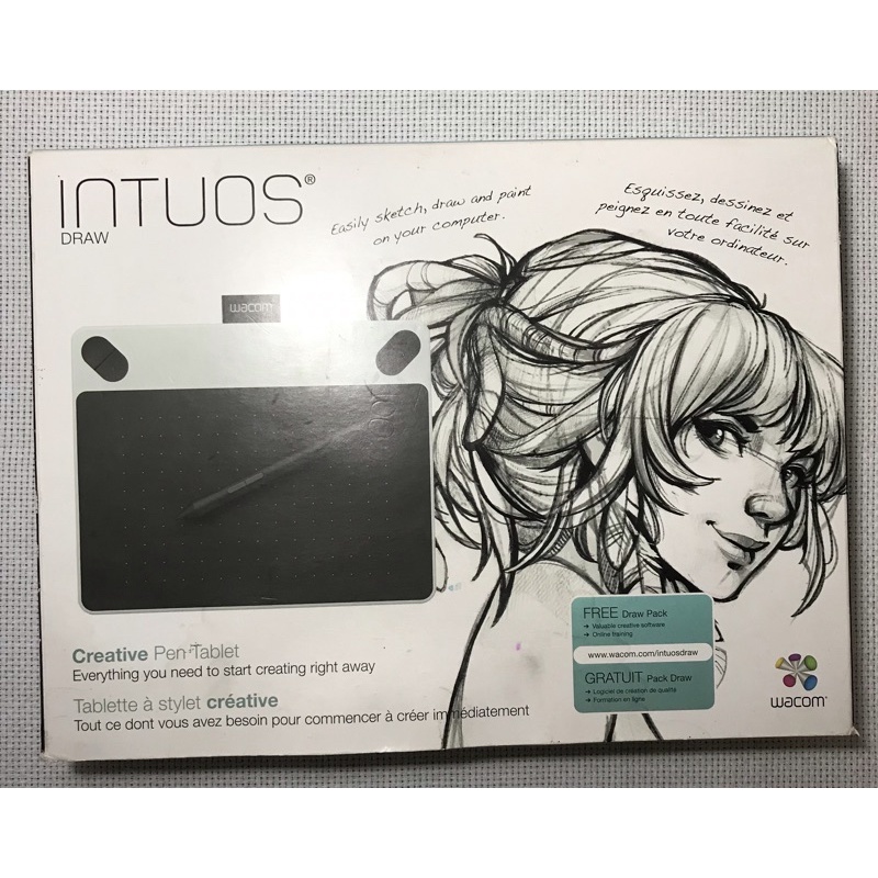 Mesa Digitalizadora Wacom Intuos Draw Creative Pen Pequena Mesa digital com caneta inteligente CTL490DW