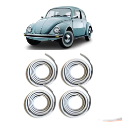 Kit Borracha Debrum Do Paralama 4 Peças Fusca 59 A 96 Branco