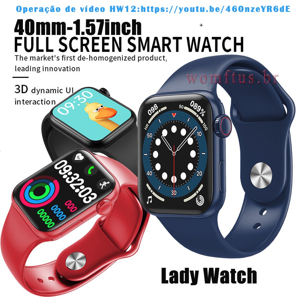 Smartwatch Iwo S Rie Hw Rel Gio Inteligente Tela Cheia Bluetooth