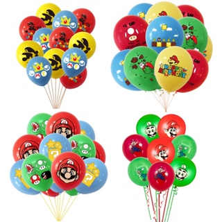 10pcs 12 Polegada Super Mario Fontes Do Partido Balão De Látex Festa Balões Para De Aniversário De Casamento Decoração em Oferta na Shopee